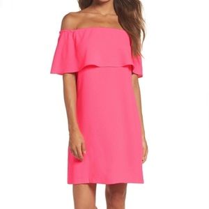 Charles Henry Off-the-Shoulder Dress